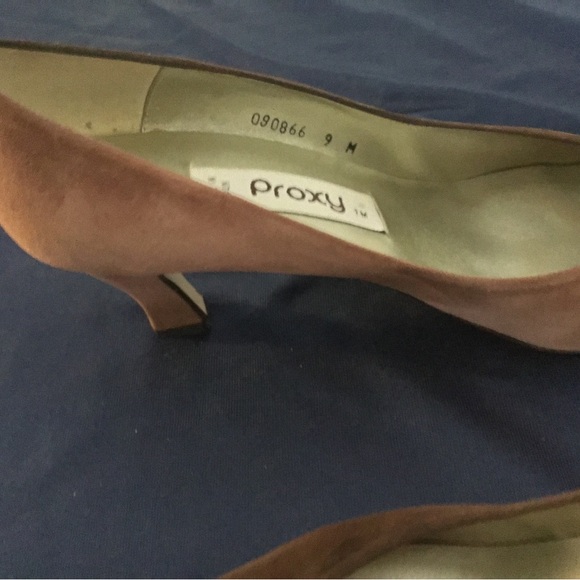 Vintage Italian Proxy Suede Heels - Picture 9 of 16